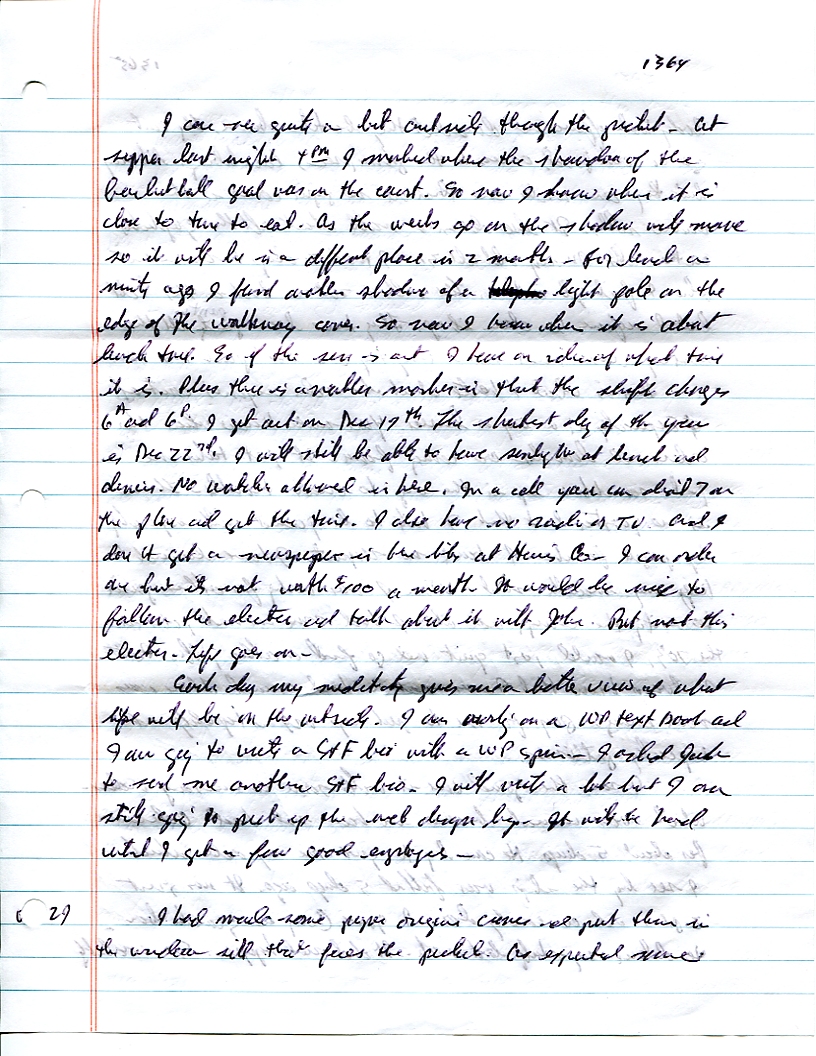 Dr John WorldPeace 2008 Prison Journal